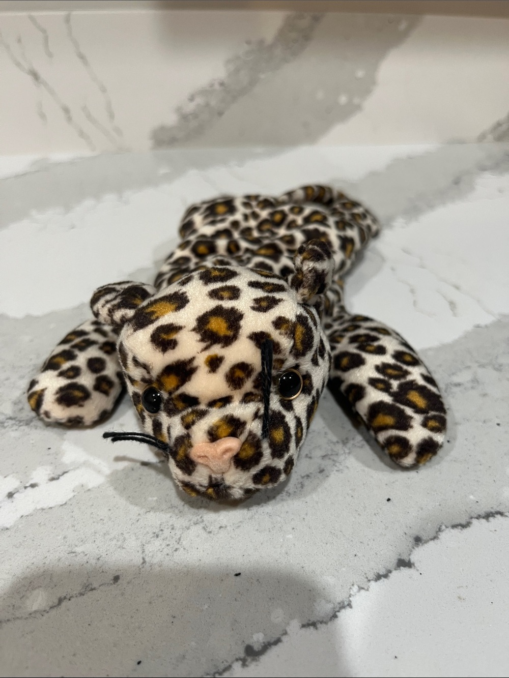 Plush Leopard Stuffed Animal - Spotted Brown & Cream (Freckles 1996)
